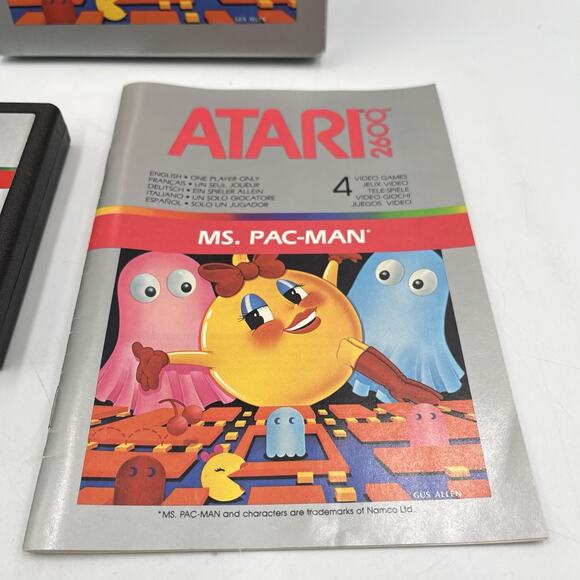 Ms. Pac-Man (Atari 2600, 1988) Game, Box & Manual - CIB CX 2675 - Picture 6 of 10
